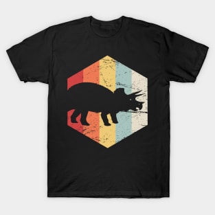 Retro 70s Triceratops T-Shirt